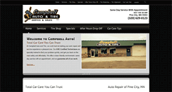 Desktop Screenshot of campbellautoandtire.com